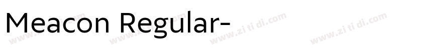 Meacon Regular字体转换